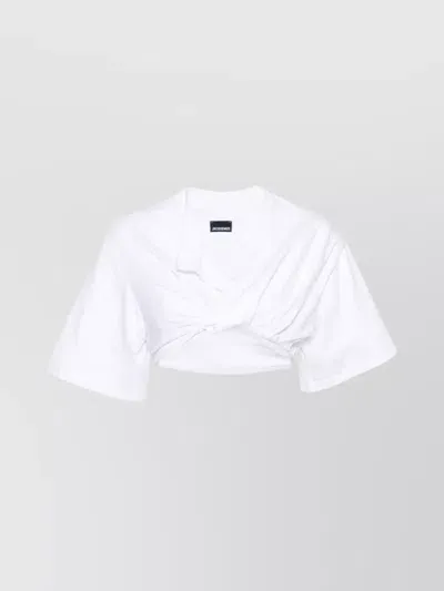 Jacquemus White Le Chouchou 'le T-shirt Bahia Court' T-shirt