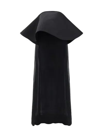 Jacquemus La Robe Vela Long Dress In Black