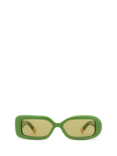 Jacquemus Geometric Frame Sunglasses In Green