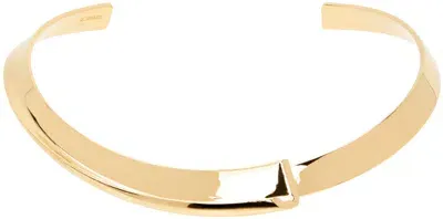 Jacquemus ゴールド Le Collier J チョーカー In Light Gold