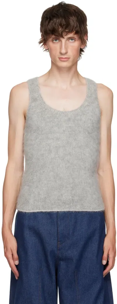 Jacquemus Gray La Casa 'le Débardeur Pitatto' Tank Top In Grey