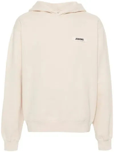 Jacquemus Off-white Les Classiques 'le Hoodie Gros Grain' Hoodie In Beige