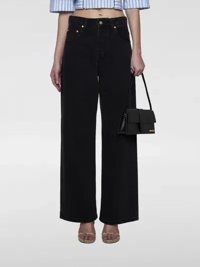 Jacquemus Jeans  Woman Color Black In Schwarz