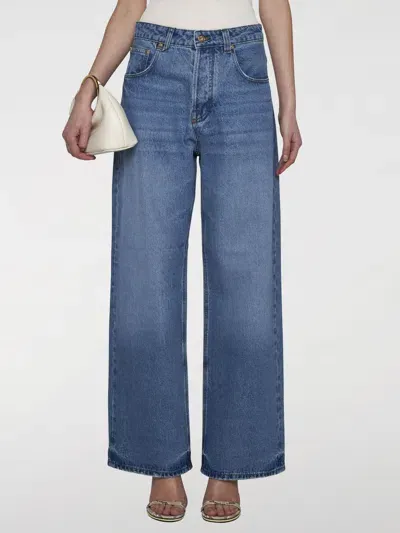 Jacquemus Jeans  Woman Color Blue In Blau