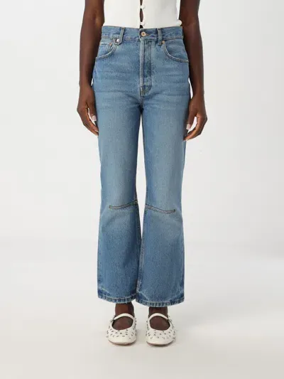 Jacquemus Jeans  Woman Color Blue In Blau