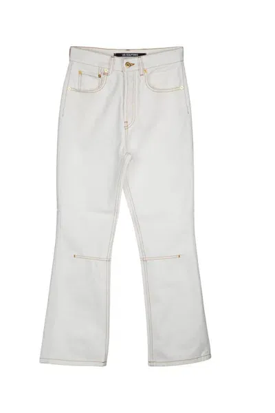 Jacquemus Jeans In Offwhitetabac