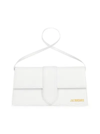 Jacquemus La Bambino Logo Plaque Shoulder Bag In White