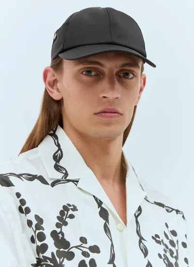 Jacquemus La Casquette Ovalie Baseball Cap In Black