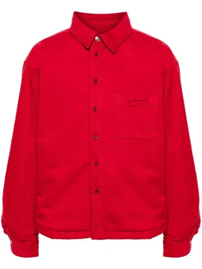 Jacquemus La Chemise Boulanger Shirt Jacket In 470 Red