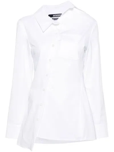 Jacquemus Asymmetrical Shirt In White