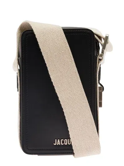 Jacquemus Le Cuerda Vertical Crossbody Bag In Black