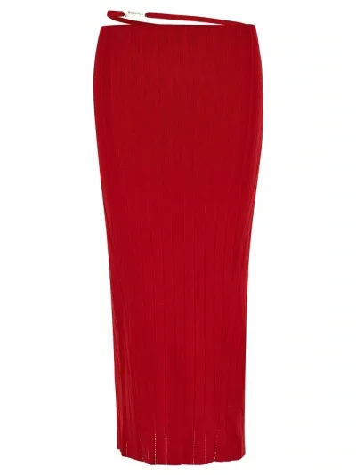 Jacquemus La Jupe Pralu Skirt In Red