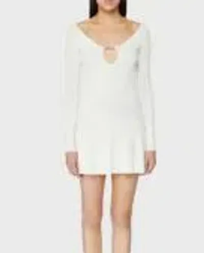 Jacquemus La Mini Robe Pralu Viscose Short Dress In White