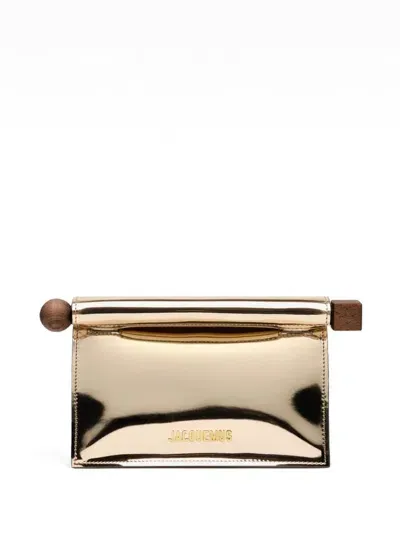 Jacquemus La Petite Pochette Rond C In Gold