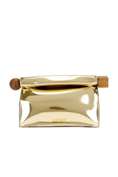 Jacquemus La Pochette Rond Carre In Gold