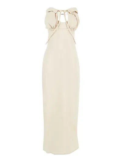 Jacquemus La Robe Bikini Midi Dress In White