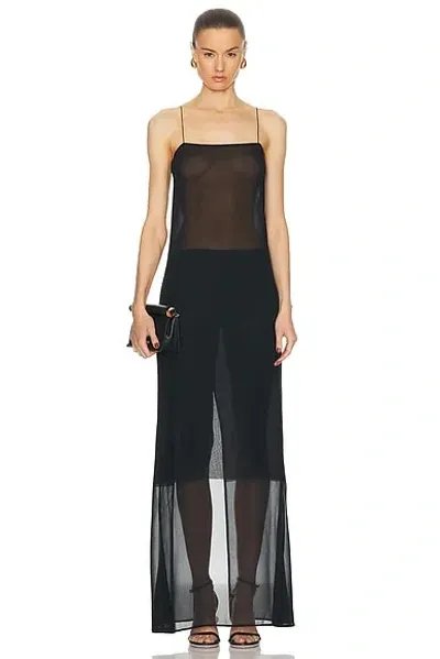 Jacquemus Black Les Sculptures 'la Robe Brezza' Maxi Dress