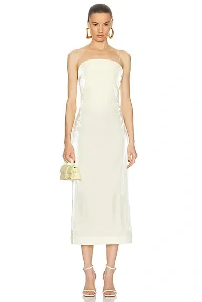 Jacquemus La Robe Carino In Pale Yellow