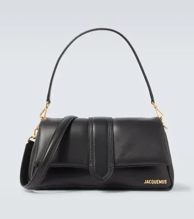 Jacquemus Le Bambimou Leather Shoulder Bag In Black