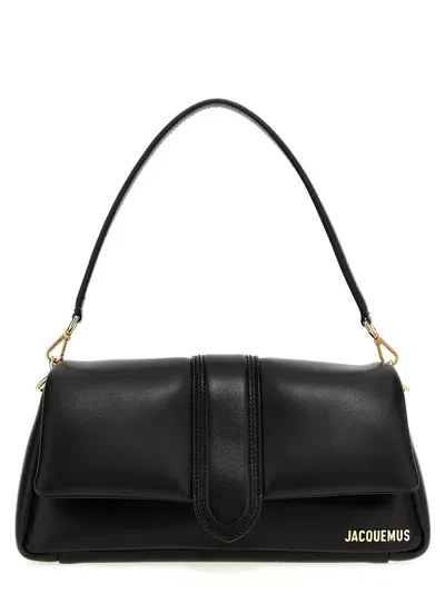 Jacquemus Le Bambimou Leather Shoulder Bag In Black