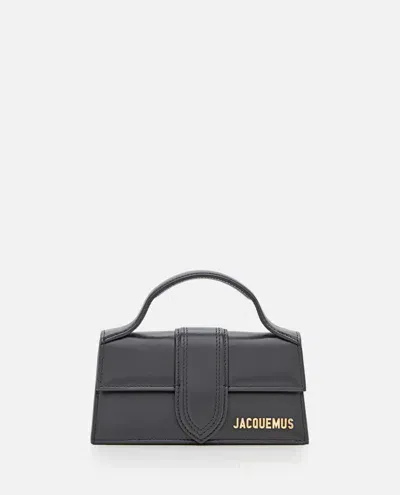 Jacquemus Le Bambino Leather Top Handle Bag In Black