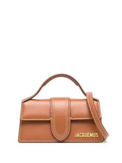 Jacquemus Le Bambino Leather Tote Bag In Brown