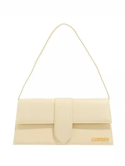 Jacquemus Le Bambino Long Bag Woman Ivory In Leather In White