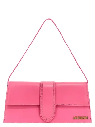 Jacquemus Le Bambino Long Shoulder Bag In Fuchsia