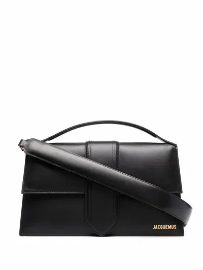 Jacquemus Le Bambinou Tote Bag With Logo Plaque In Black