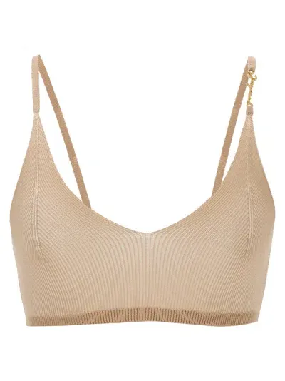 Jacquemus Beige Les Classiques 'le Bandeau Pralu' Camisole In Ivory