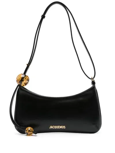 Jacquemus Le Bisou Pearls Bags In Black