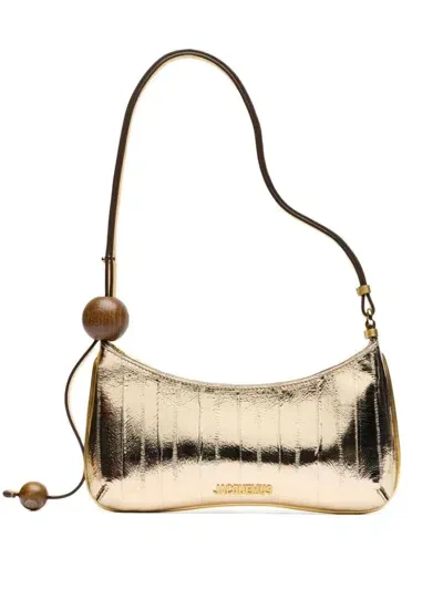 Jacquemus Mini Perle Shopping Bag In Gold