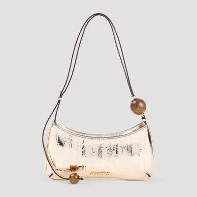 Jacquemus Le Bisou Perle Handbag In Gold