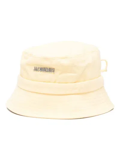 Jacquemus Le Bob Gadjo Bucket Hat In Pale Yellow