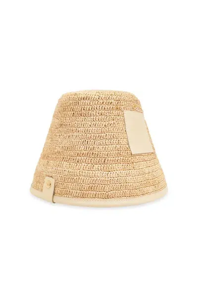 Jacquemus Le Bob Soli Bucket Hat In Beige