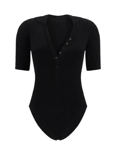 Jacquemus Le Body Yauco Bodysuit In Black