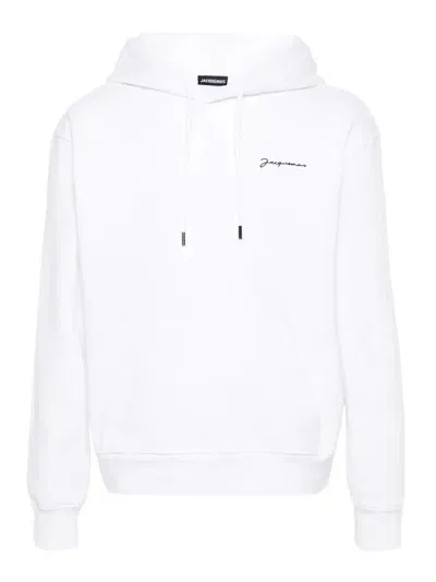 Jacquemus Le Brod Hoodie In White