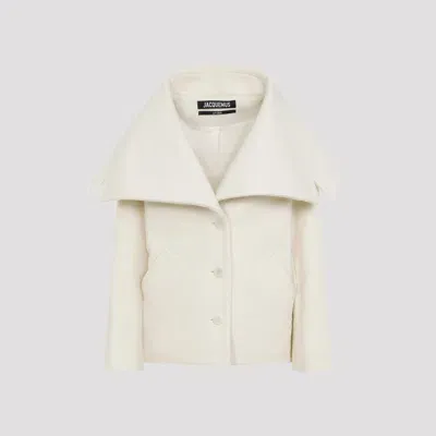 Jacquemus Le Caban Caruso Coat In White