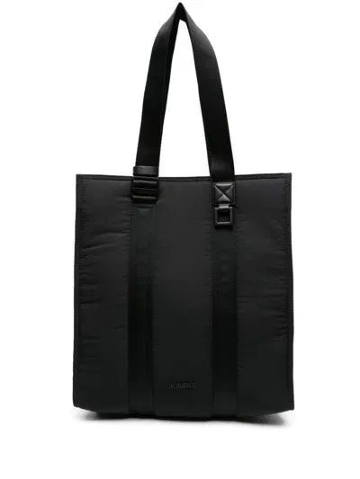 Jacquemus Le Cabas Cuerda Tote Bag In Cotton In Black