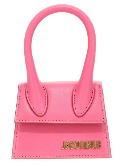 Jacquemus Le Chiquito Hand Bags In Fuchsia