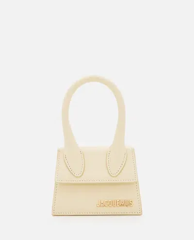 Jacquemus Le Chiquito Leather Mini Bag In Neutrals