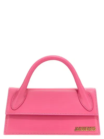 Jacquemus Le Chiquito Long Hand Bags In Fuchsia