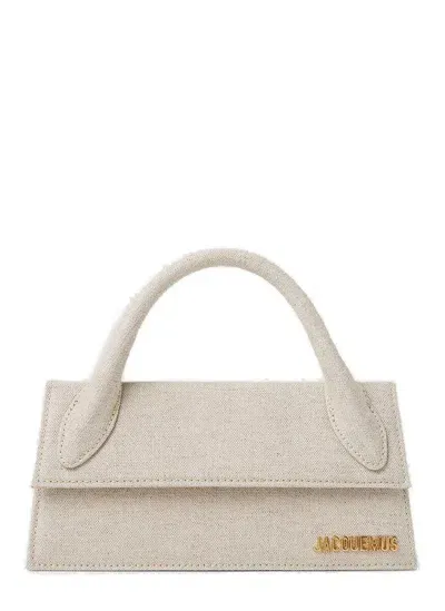 Jacquemus Le Chiquito Long Signature Handbag In Beige