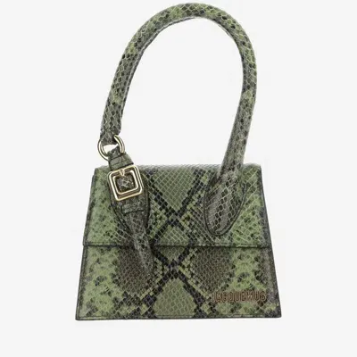 Jacquemus Le Chiquito Moyen Boucle Bag In Green