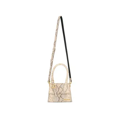 Jacquemus Le Chiquito Moyen Boucle Tote Bag In Beige