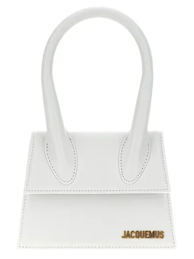 Jacquemus Le Chiquito Moyen Hand Bags In White