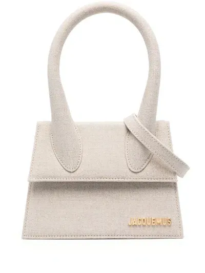 Jacquemus Le Chiquito Moyen Handbag In Grey