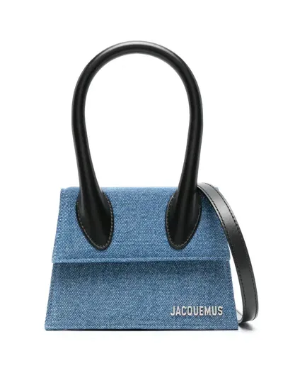 Jacquemus Le Chiquito Moyen Tote Bag In Blue