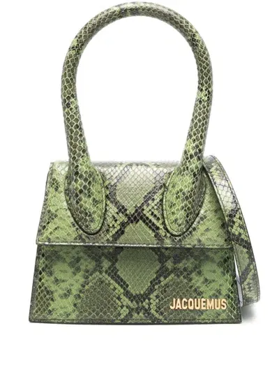 Jacquemus Le Chiquito Moyen Tote Bag In Green