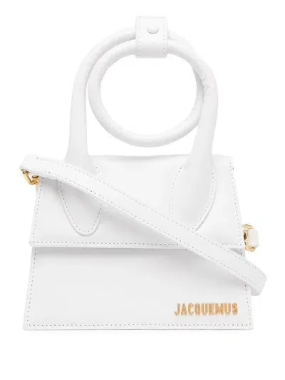 Jacquemus Le Chiquito Noeud Tote Bag In White